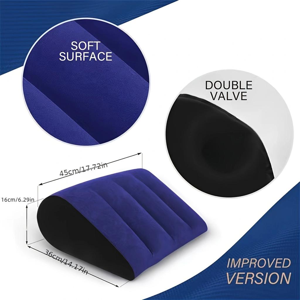 Inflatable Sex Pillow Cushion  Sex Furniture PVC Flocking Silicone Pillows Couple Travel Supplies SM Sex Game Assist Sextoy