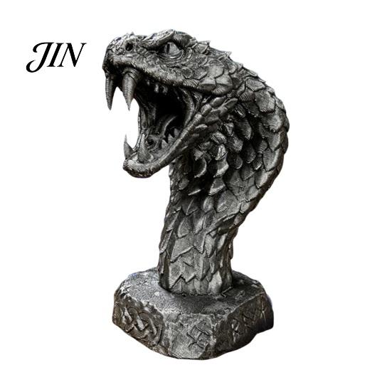 Kids Creative Play Toys 3D Printed Snake Figurine, Realistic Serpent Sculpture, Stress Relief Animal Desk Decor, Educational Wildlife Toy for Gift