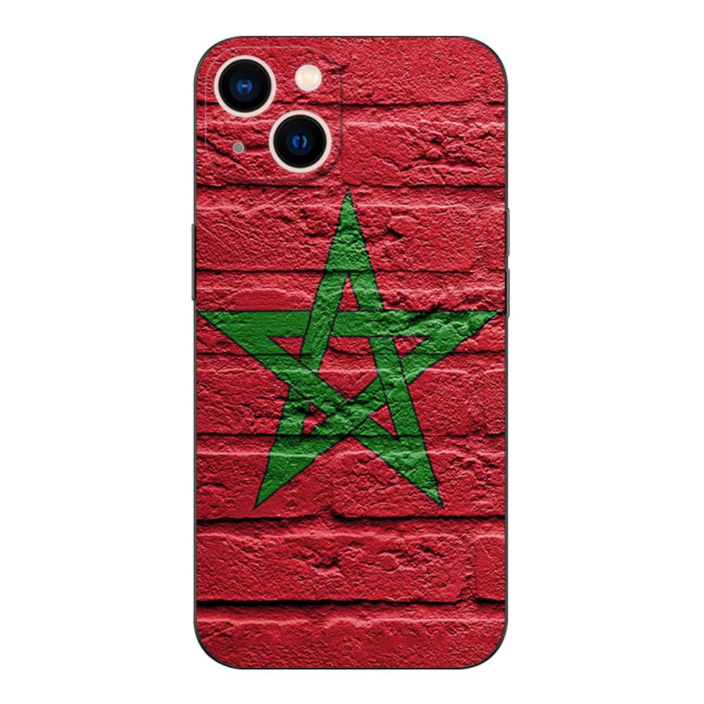 Black Tpu Case For Honor 8a Prime 8s 9 10X Lite 9A 9C 9X Premium Pro 9S Case Cover Moroccan Morocco Flag