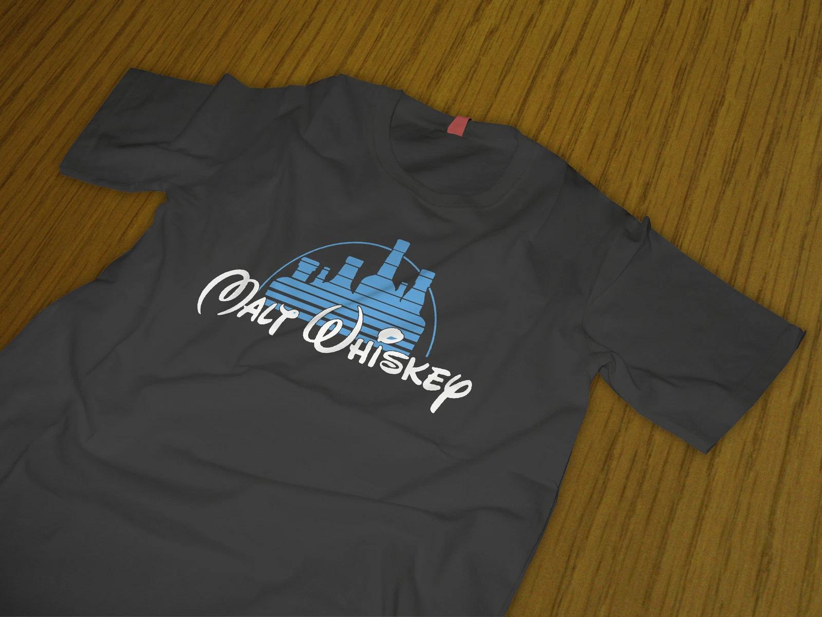 Malt Whiskey T Shirt   Walt Disney T Shirt bourbon drinkers S