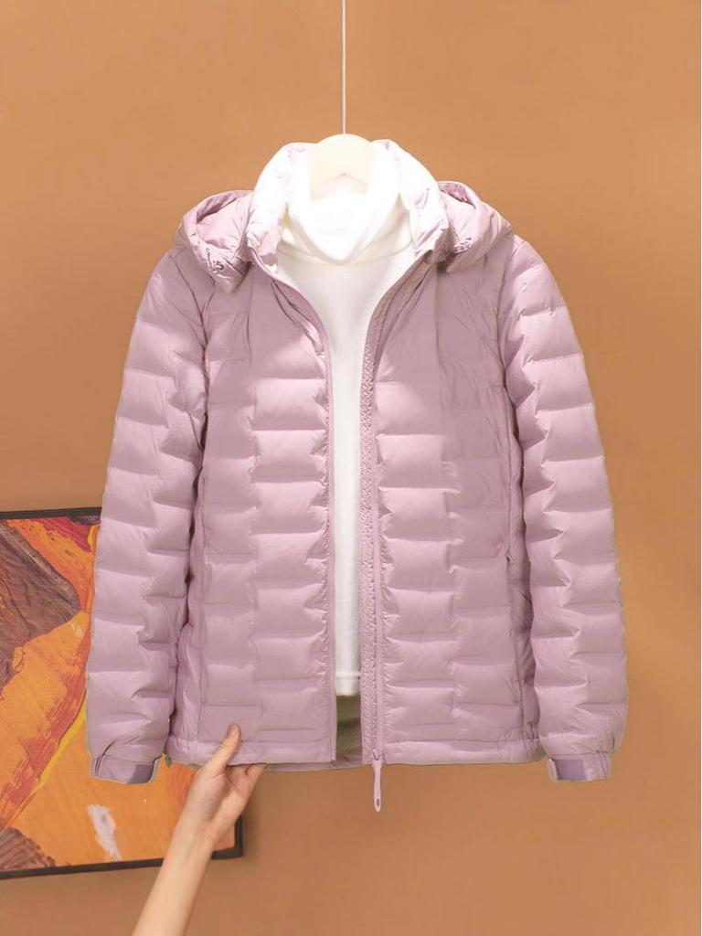 2025 Women's Winter Short Down Jacket with Detachable Hood - Versatile, Warm, Cold-Proof Coat for Outdoor Commutes