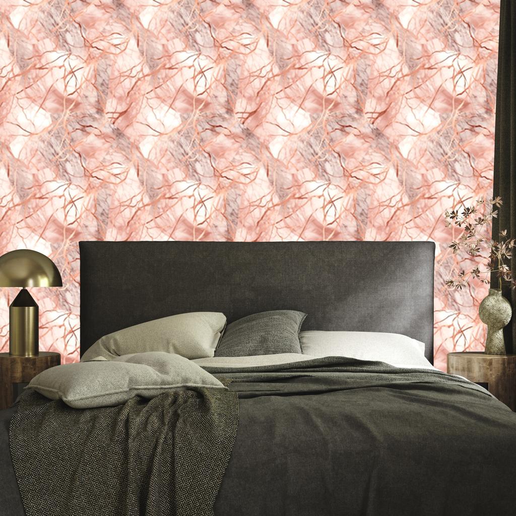 Cream and Peach Marble Wallpaper for Living Room and Bedroom 50x1000