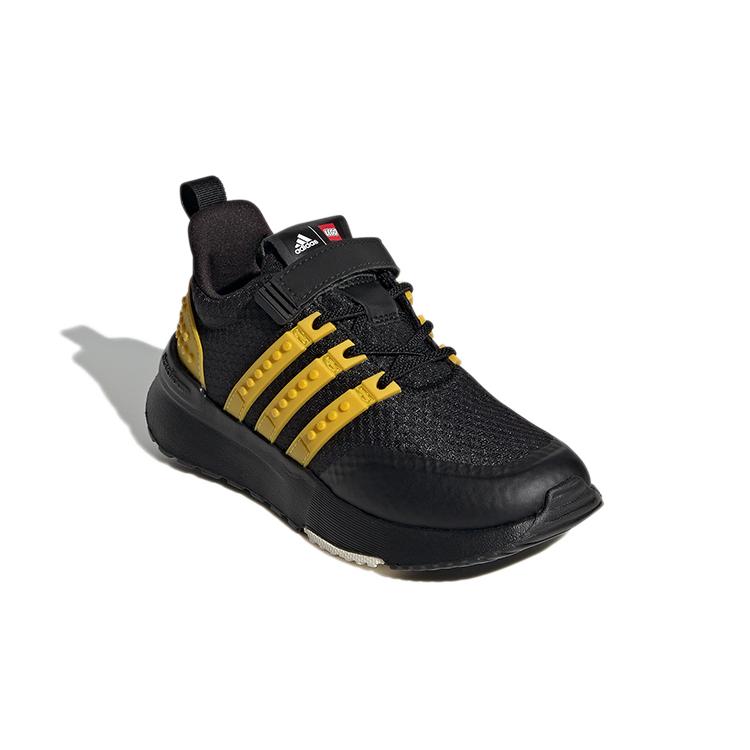 New LEGO x Adidas Racer Tr 1.0 El K Low-Top Kids' Running Shoes Black Yellow Kids' GX3180