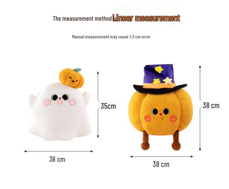 Funny Halloween Pumpkin Ghost Plush Pillow - Creative Photo Prop & Gift