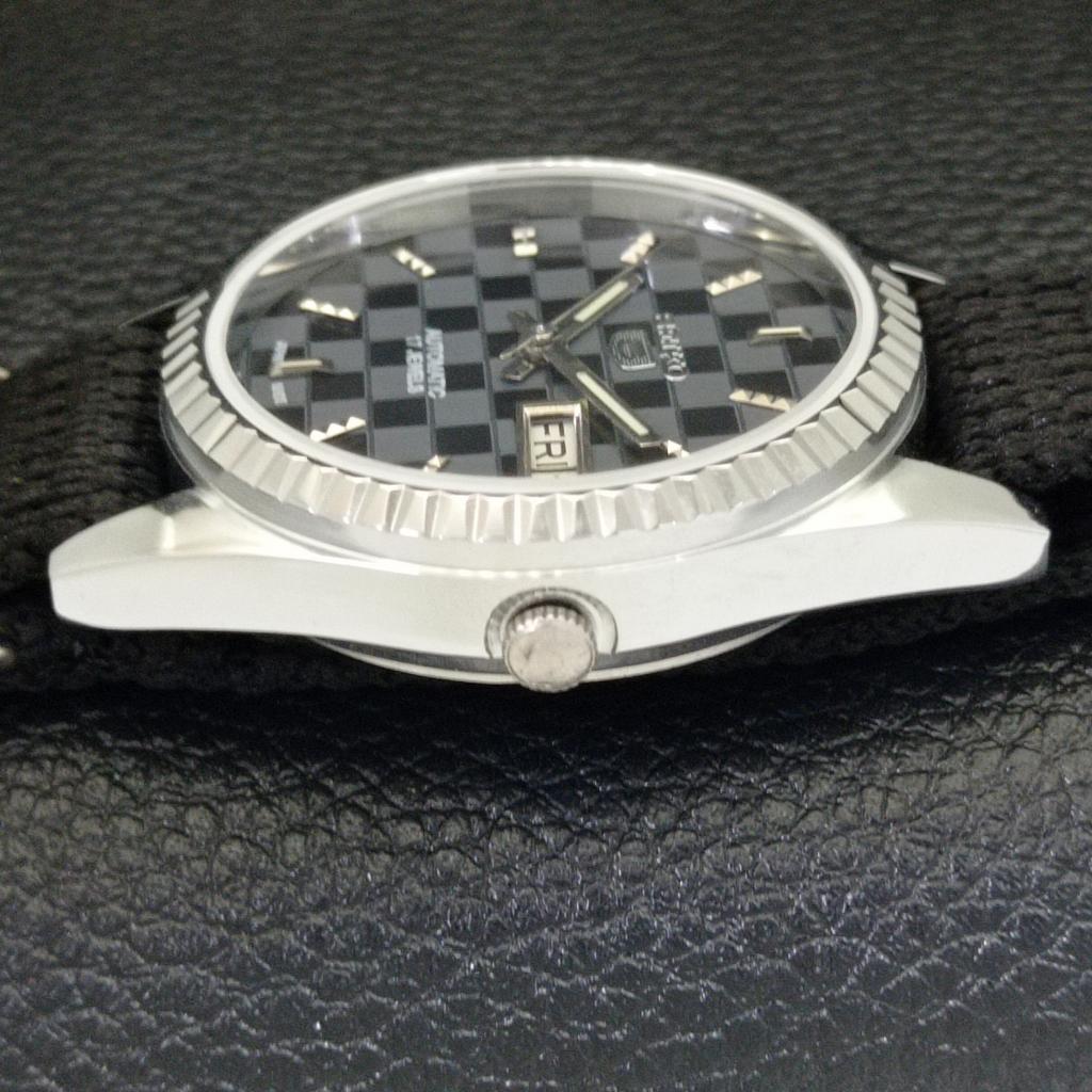 REFURBISHED SEIKO 5 AUTOMATIC MENS WATCH JAPAN MADE BLACK DIAL CUSTOM A440012-2 QV90-a440012