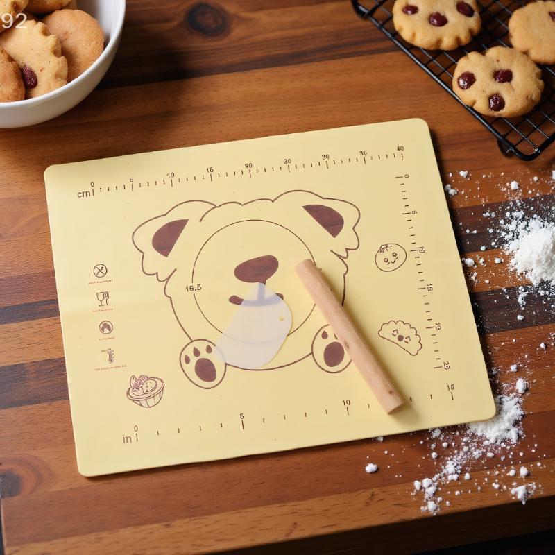 Kneading Mat, Thickeneded Silicone Mat, Non-Slip Mat, Pizza Dough Mat, Silicone Baking Mat, Baking Sheet, Kneading Tool