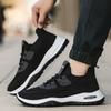 New Men's Fly-woven Mesh Sneakers Men's Shoes Breathable Casual Travel Shoes Soft-soled Air Cushion Running Shoes