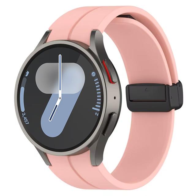 Band for Samsung Watch 6 strap 7/4/5/5 Pro/4 6 classic 44mm 40mm No Gaps Magnetic belt Silicone bracelet correa Galaxy Watch 7