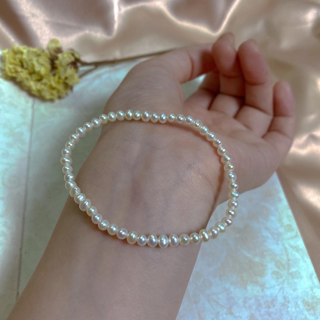 Feedback Natural Baroque Freshwater Pearl Bracelet Women's Elastic Line Elastic String Rope Bracelet Simple Versatile Wholesale