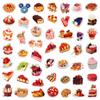 10/30/50pcs Realistic Food Cake Sweets Stickers INS Style Graffiti Decals DIY Luggage Scrapbook Journal Vintage Cartoon Sticker