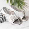 Lucyever Flower Platform Wedges Heels Slippers Women Hollow Out Thick Sole Sandals Woman Summer  Plus Size Casual Shoes 43