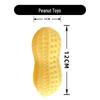 Chew-Resistant Peanut Dog Toy: Cute, Tear-Resistant, Sounding Vinyl for Teething Pets