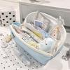 Shell Shape Pencil Pouch Polka Dot Pattern Pen Bag Multi-purpose Pencil Case  School Office