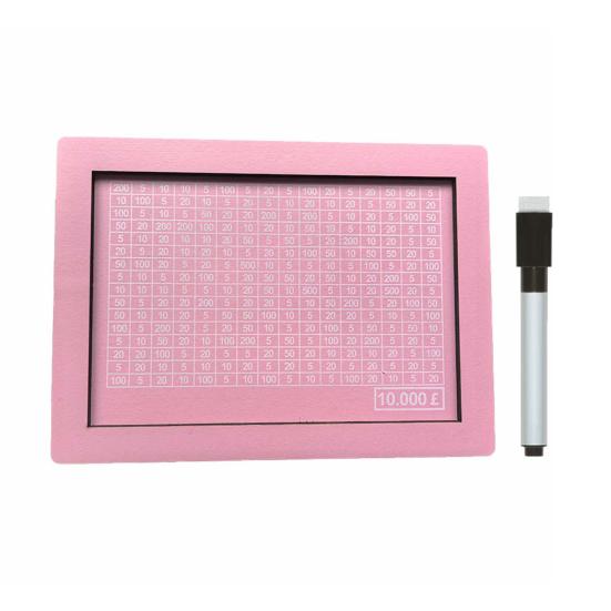 Wooden Cash Money Saving Box Money Saving Challenge Box with Money Target And Numbers Piggy Bank with Dry Erase Pen for Kids Adults