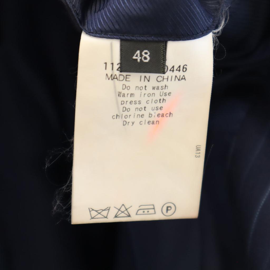 UNITED ARROWS Striped Pattern Tailored Jacket 48 Navy Men's Used