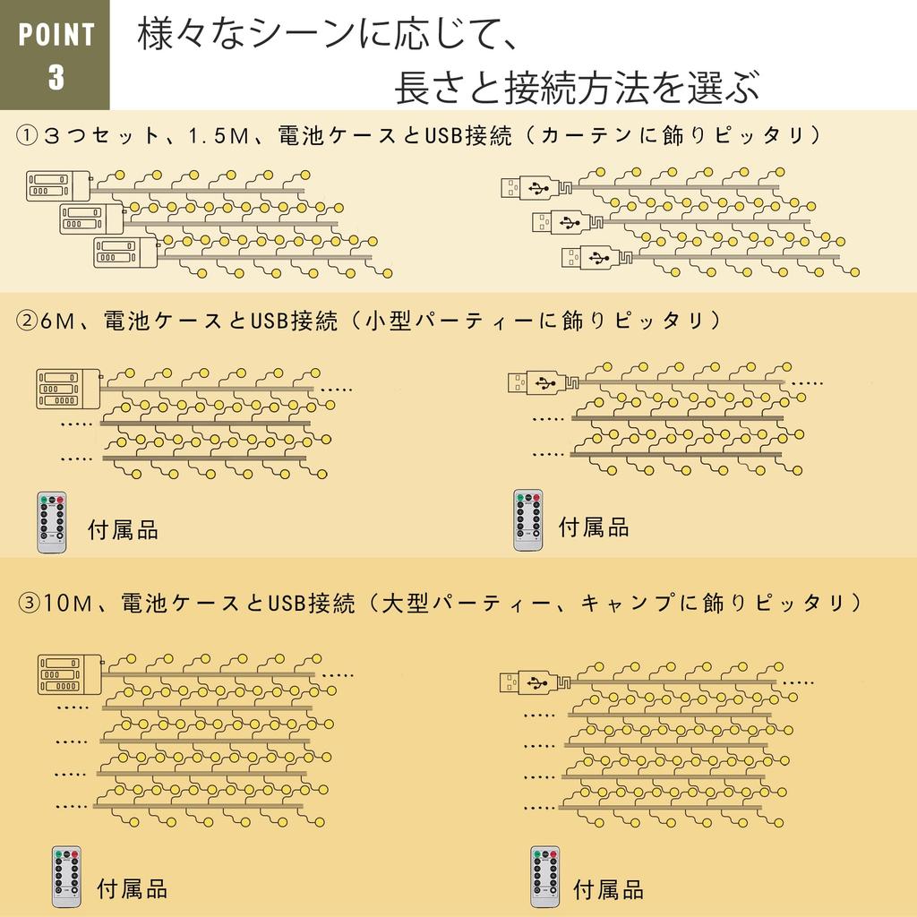 PENG String Lights 10m 80 LEDs Battery Operated IP44 Waterproof Dimmable Remote Control Timer Function 8 Lighting Modes Indoor/Outdoor Use LED Illumin