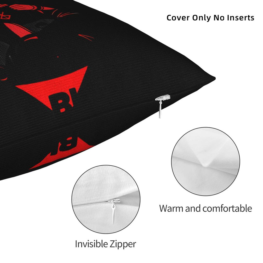 B-Berserks Pillow Cover Comfy Cushion Cover Funny Pillow Case For Office Car Home Decor