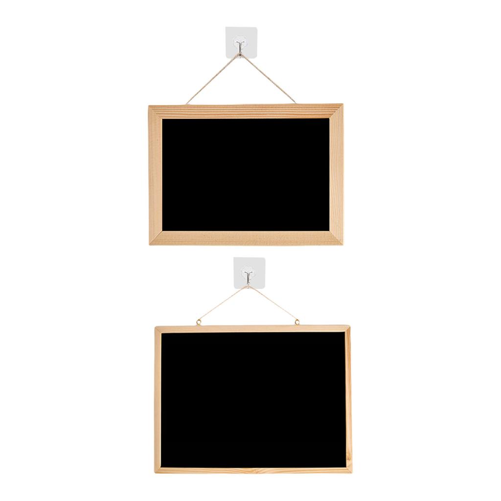 Hanging Chalkboard Double-Sided Blackboard Memo Board Writing Board Small Hanging Blackboard for Home Office Kitchen