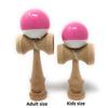 MyCircus Kendama (with Spare Strings and Bag) for Kids, JUGGLE 4FUN (pink and White)