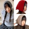 Thicken Knit Triangle Scarf Soft Wool Head Wrap Unisex Unique Style Headscarf For Women Men Outdoor Travel Accessory