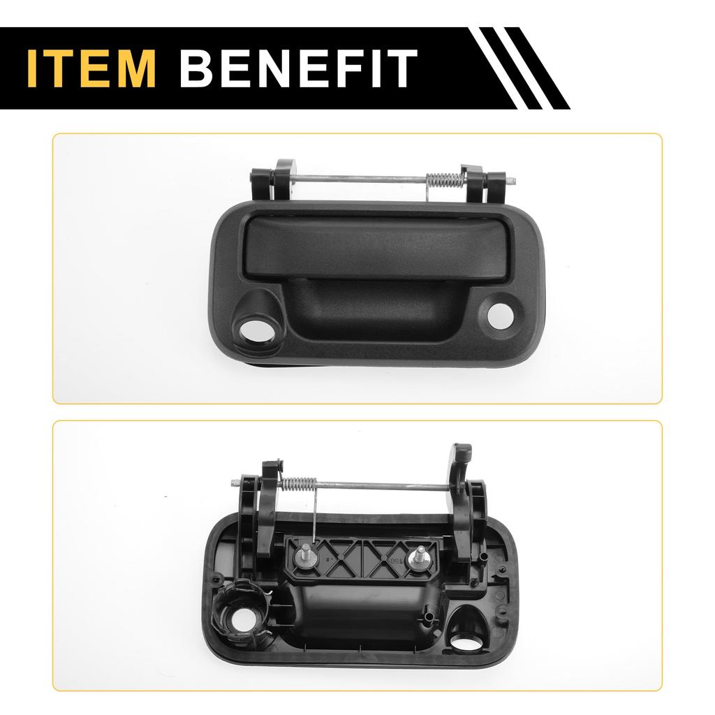 REPAIROCK Rear Tailgate Handle Lock for Ford Super Duty Black F-250 (2008-2016) -