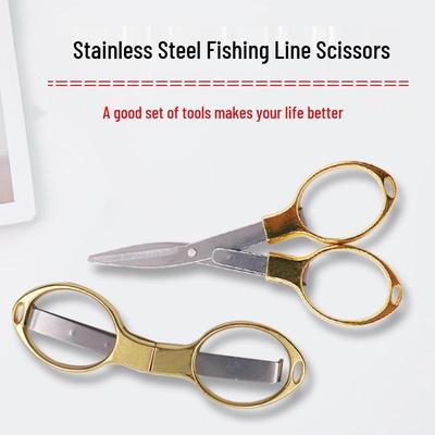 Multi-functional Stainless Steel Folding Fishing Scissors - Travel Portable Line Cutter