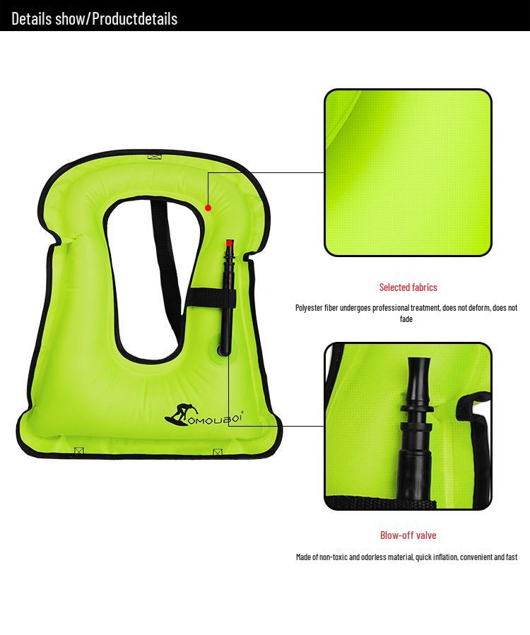 Adult & Children's Quick Inflatable Buoyancy Vests for Surfing, Rafting & Swimming