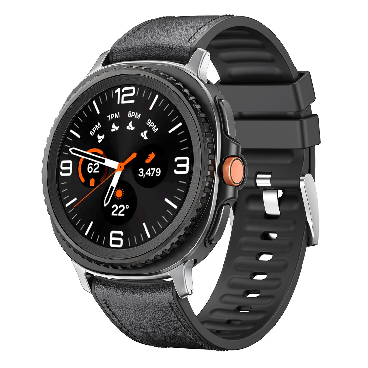 

Official No Gaps Leather Strap for Samsung Watch 8 classic Watch 8 40MM 44MM Band for Galaxy 8 Classic 46MM Bracelet Accessories for galaxy 8 40 44mm