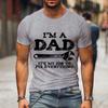 I'm A Dad T Shirt Men Vintage Wrench Tee Shirt It's My Job To Fix Everything Print Short Sleeve Shirt Casual Streetwear Camisete