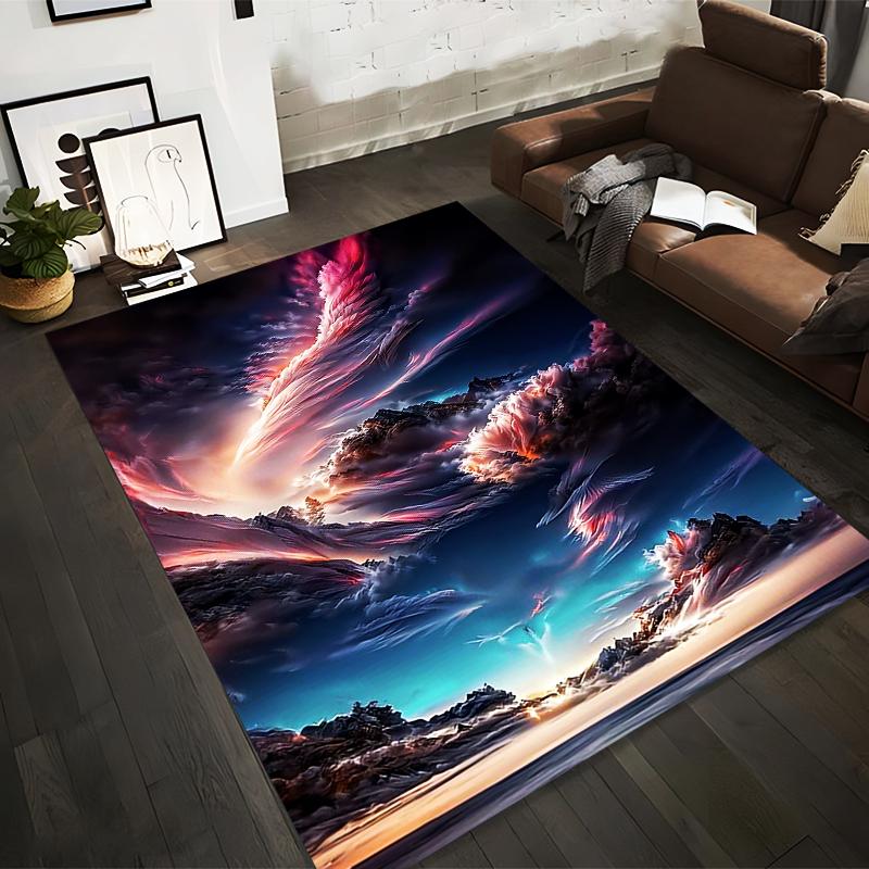 

Fantasy Cloud Art Carpet with Colorful Abstract Sky Design Suitable for use as an anti-slip for living room bedroom sofas 40x60cm( 15x23in )