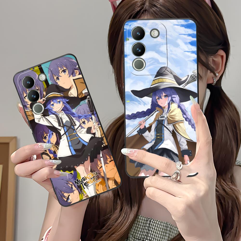 Mushoku Tensei Roxy Mobile Phone Case for VIVO Y77 76 75 74 73 72 58 56 55 51 50 38 36 Y19 Y18 Y03 Y01 5G Printing Cover