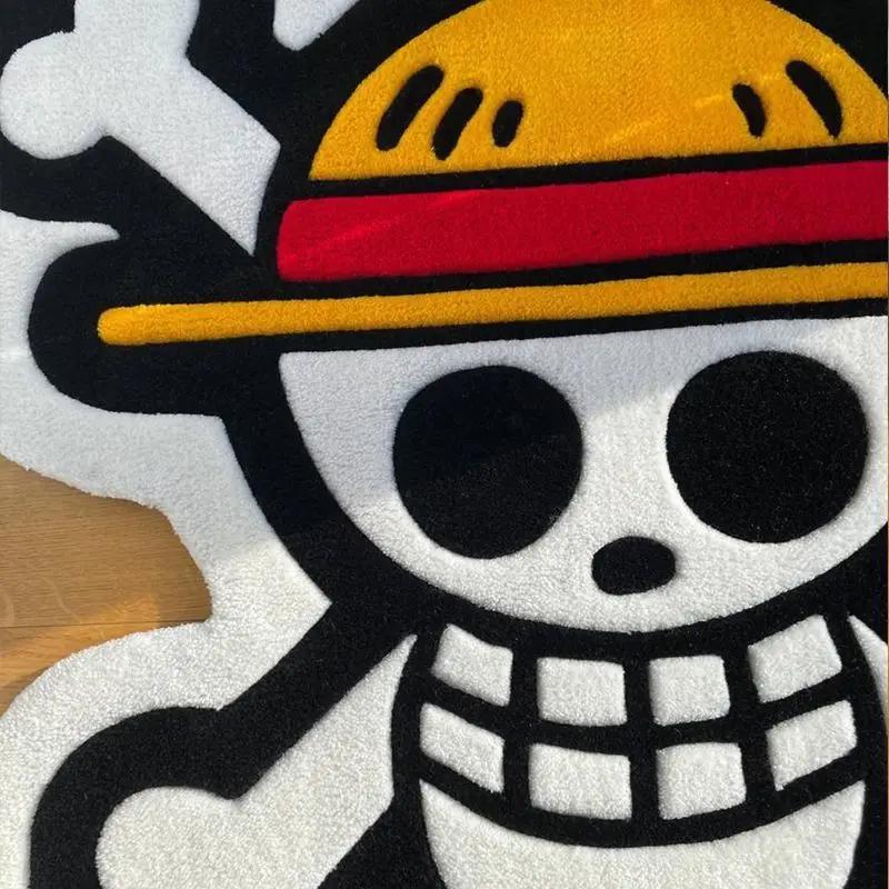 Alfombra de una pieza Anime Manta de mesita de noche Felpudo Cojín de sofá Sala de estar Dormitorio Cocina Reposapiés Decoración del hogar Regalo Apto para niños Entretenido Divertido