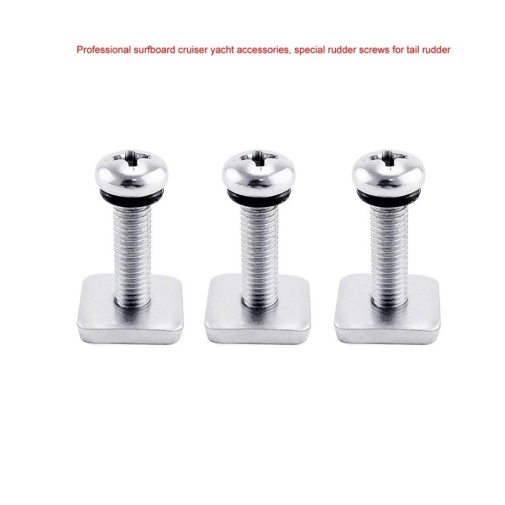 Cross Head Drive Paddle Board Fin Screw Plate With O Ring Fin Fixing Tool  Water Sports Equipment