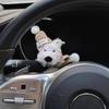 Perro de las Tierras Altas del Oeste Bolso Decoración Muñecos de Dibujos Animados Decoración Parachoques Coche Adorno Colgante Cachorro Decorativo