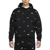 Nike Sweatshirts Men's Black Hooded Moderate Regular FB7435-010