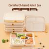 Disposable Degradable Corn Starch 4-Compartment Meal Box