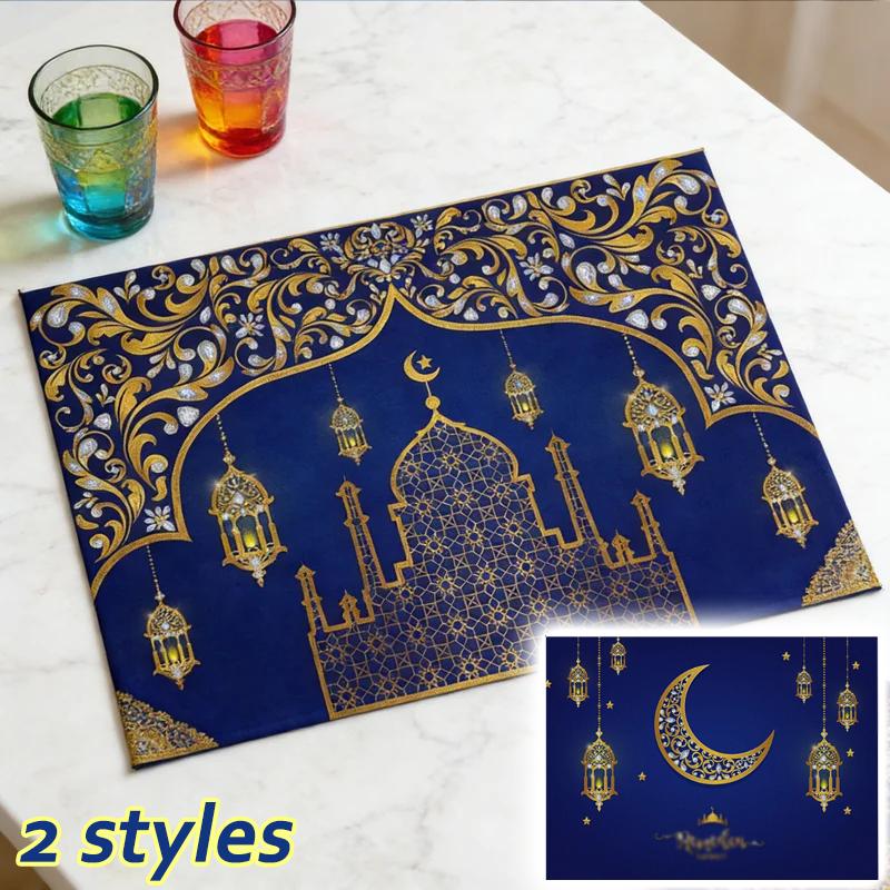 2026 Ramadan Kareem Tablecloth Eid Mubarak Decoration For Home Dining Islamic Muslim Party Supplies Festival Gift