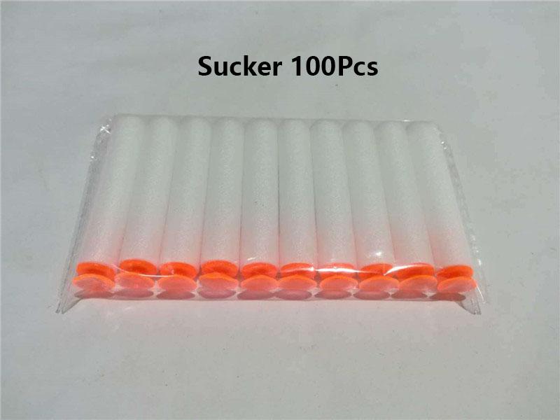 P50/100pcs 7.2cm For Soft Bullets Darts Round Head Refill Sponge Darts Children Toy Gun Sccessories Bullet For Nerf Blasters