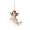 Cute Christmas Tree Hanging Charms Angel Ornaments, Plush Doll Pendant, Xmas Decorative Pastel Color Decor Ornaments for Home Holiday