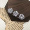 5pc/lot Luxury crystal buttons Cubic zirconia button for clothes Decorative CZ sewing rhinestone buttons for cashmere cardigan