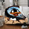 1pc Daffy Duck Flannel Throw Blanket Soft, Warm & Cozy for Couch, Bed, Office, and Travel Versatile All Season Gift, Christmas Present