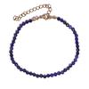 1pcs Hot-selling Natural Stone Crystal Lapis Lazuli Faceted Single-layer Beaded Bracelet