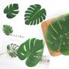24PCS Simulation Turtle Back Leaves Outdoor Plant Wall Party Decoration Props Fake Green Plant Living Room Decoration