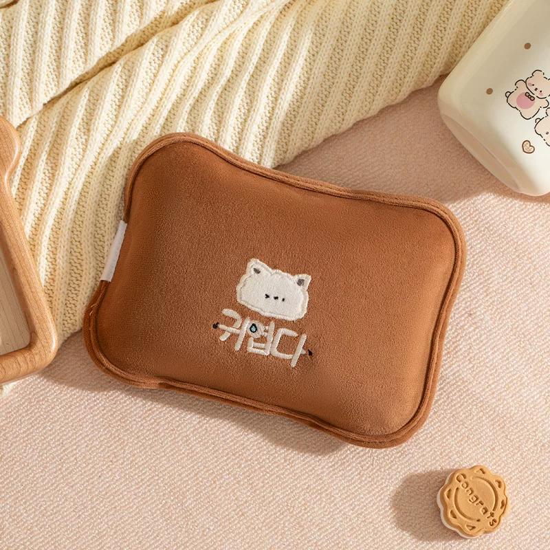 Tianhong Mini Rechargeable Explosion-Proof Hot Water Bag Children's Anti-Scald Suede Hot-Water Bag Pocket Electric Warming Warmer