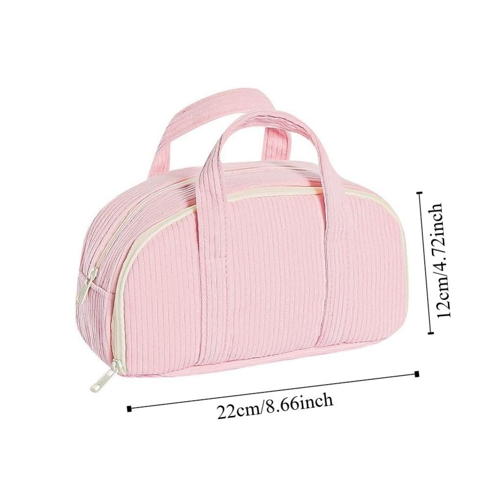 Large Capacity Stationery Bag Thickened Pencils Pouch Creative Colored Velvet Pencil Bag Student