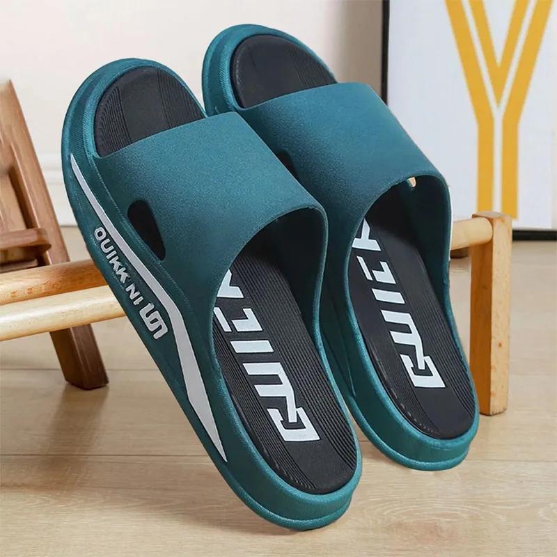 Slippers for Men, Outdoor, Indoor, Anti Slip, Cool, Summer, Non Smelly Feet, PVC Home Shoes, Anti Odor, Bathroom, Silent