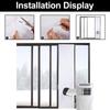 2/3 Meters AC Window Vent Kit Waterproof Air Conditioner Sealing Cloth Mobile AC Baffle For Sliding Horizontal / Vertical Window