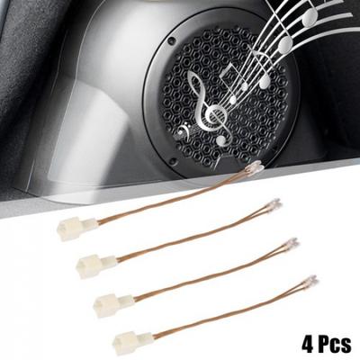 4pcs Car Speaker Connector Wire Harness Plug Connector for Nissan for Infiniti