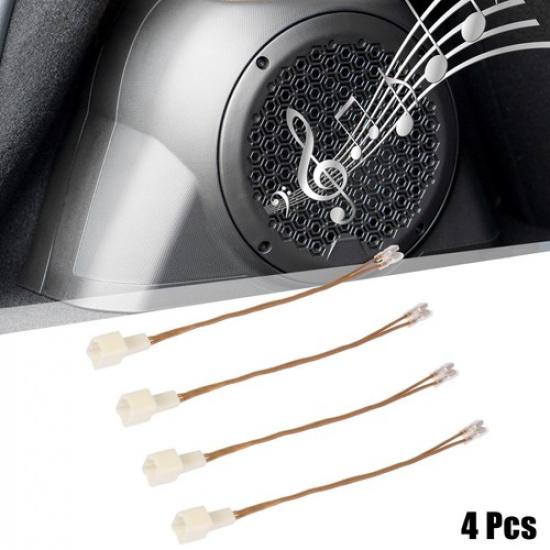 4pcs Car Speaker Connector Wire Harness Plug Connector for Nissan for Infiniti