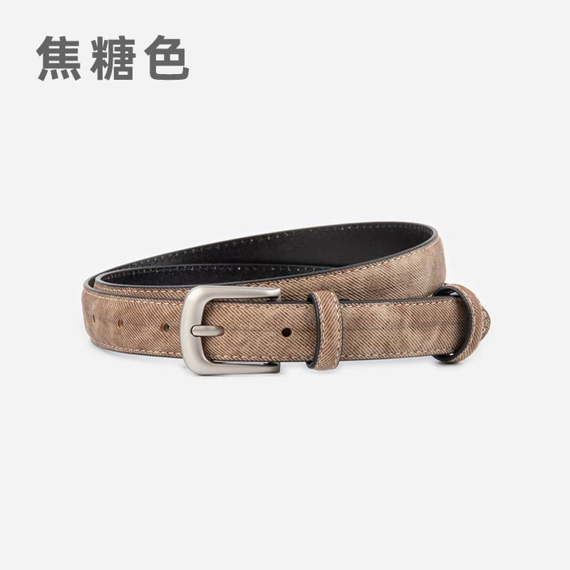 

Четыре сезона в наличии новый натуральный кожаный женский ремень кожа в паре с джинсами повседневные брюки женский ремень для брюк модный универсальный женский ремень 105cm